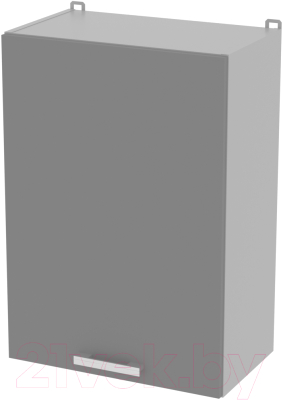Шкаф навесной для кухни Интерлиния Компо ВШ50-720-1дв (серебристый)