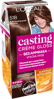 Крем-краска для волос L'Oreal Paris Casting Creme Gloss 518 (карамельный мокко) - 