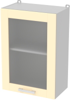 Шкаф навесной для кухни Интерлиния Компо ВШ50ст-720-1дв (ваниль) - 