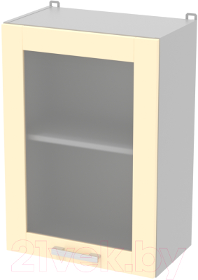 Шкаф навесной для кухни Интерлиния Компо ВШ50ст-720-1дв (ваниль)