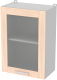 Шкаф навесной для кухни Интерлиния Компо ВШ50ст-720-1дв (дуб молочный) - 