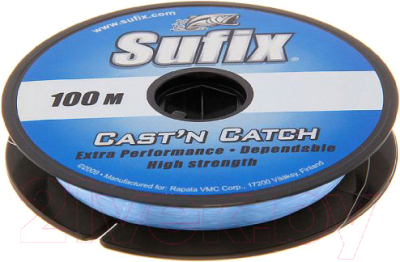 Леска монофильная Sufix Cast'n Catch x10 0.25мм / DS1CA025003A9C (100м, синий)