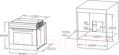 Электрический духовой шкаф Midea MO58100RGW-G