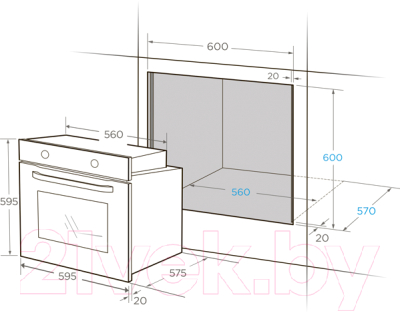 Электрический духовой шкаф Midea MO78100CGB