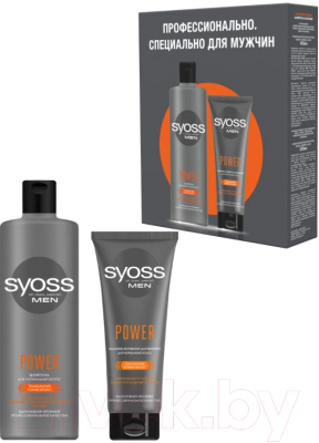 Набор косметики для волос Syoss Men Power-Boost для нормальных волос