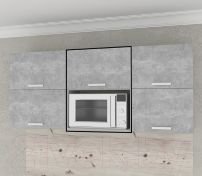 Шкаф навесной для кухни Интерлиния Компо ВШ60-720-1дг МП (бетон)