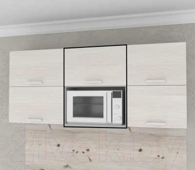 Шкаф навесной для кухни Интерлиния Компо ВШ60-720-1дг МП (вудлайн кремовый)