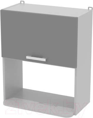 Шкаф навесной для кухни Интерлиния Компо ВШ60-720-1дг МП (серебристый)