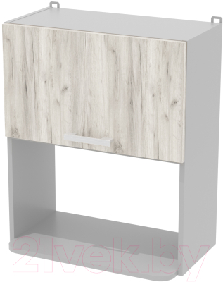 Шкаф навесной для кухни Интерлиния Компо ВШ60-720-1дг МП (дуб белый)