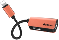 

Сплиттер Baseus, IP Male to iP+iP Female Adapter L37 / CALL37-17