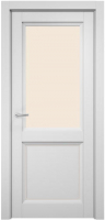 Дверь межкомнатная MDF Techno Stefany 4013 40x200 (белый/лакобель кремовый) - 