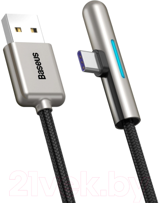 Кабель Baseus Iridescent Lamp USB For Type-C / CAT7C-B01 (1м, черный)