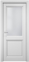 Дверь межкомнатная MDF Techno Stefany 4013 90x200 (белый/лакобель белый) - 