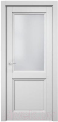 Дверь межкомнатная MDF Techno Stefany 4013 90x200 (белый/лакобель белый)