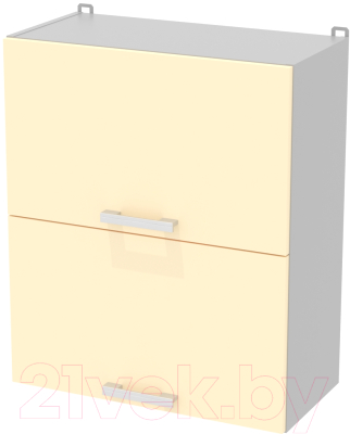 Шкаф навесной для кухни Интерлиния Компо ВШ60-720-2дг (ваниль)