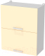 Шкаф навесной для кухни Интерлиния Компо ВШ60-720-2дг (ваниль) - 