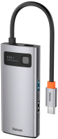 USB-хаб Baseus Metal Gleam Series / CAHUB-CY0G (серый) - 