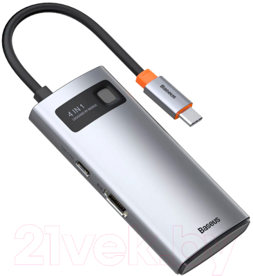 USB-хаб Baseus Metal Gleam Series / CAHUB-CY0G (серый)