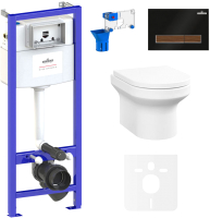 

Унитаз подвесной с инсталляцией Lavinia Boho, Relfix Grance Hill Rimless 87561046