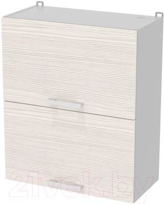 Шкаф навесной для кухни Интерлиния Компо ВШ60-720-2дг (вудлайн кремовый)