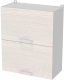 Шкаф навесной для кухни Интерлиния Компо ВШ60-720-2дг (вудлайн кремовый) - 