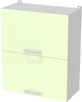 Шкаф навесной для кухни Интерлиния Компо ВШ60-720-2дг (салатовый) - 
