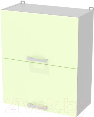 Шкаф навесной для кухни Интерлиния Компо ВШ60-720-2дг (салатовый)