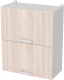 Шкаф навесной для кухни Интерлиния Компо ВШ60-720-2дг (ясень шимо светлый) - 