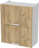 Шкаф навесной для кухни Интерлиния Компо ВШ60-720-2дг (дуб золотой) - 