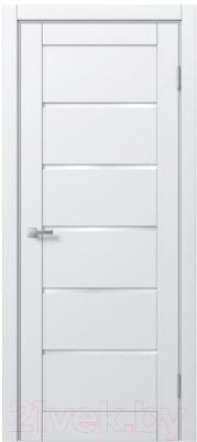 Дверь межкомнатная MDF Techno Stefany 4100 90x200 (белый лакомат)