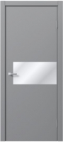 Дверь межкомнатная MDF Techno Stefany 5002 40x200 (RAL 7040/зеркало) - 