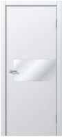 Дверь межкомнатная MDF Techno Stefany 5002 80x200 (белый/зеркало) - 