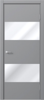 Дверь межкомнатная MDF Techno Stefany 5003 50x200 (RAL 7040/зеркало) - 