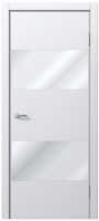 Дверь межкомнатная MDF Techno Stefany 5003 50x200 (белый/зеркало) - 