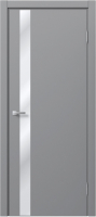 Дверь межкомнатная MDF Techno Stefany 5004 60x200 (RAL 7040/зеркало) - 