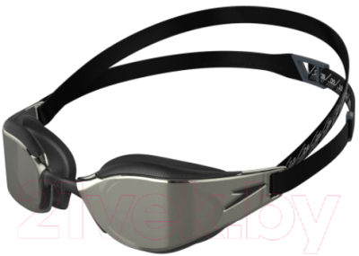 Очки для плавания Speedo Fastskin Hyper Elite Mirror / 8-12818 F976 (черный/серебристый)