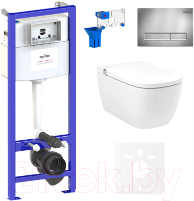 

Унитаз подвесной с инсталляцией Lavinia Boho, Smart V-Clean 87561118