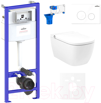 

Унитаз подвесной с инсталляцией Lavinia Boho, Smart V-Clean 87561121