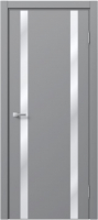 Дверь межкомнатная MDF Techno Stefany 5006 40x200 (RAL 7040/зеркало) - 
