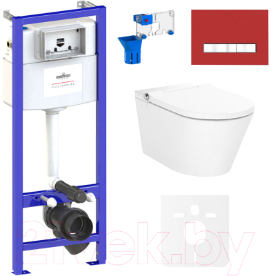 

Унитаз подвесной с инсталляцией Lavinia Boho, Smart V-Clean 87561159