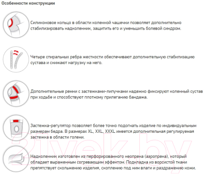 Ортез коленный Prolife Orto ARK2103 (M)