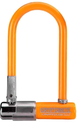 Велозамок Kryptonite Mini-7 W / Flex Frame-U Bracket (Light Orange)