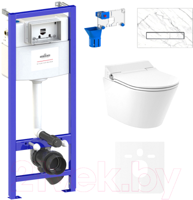 

Унитаз подвесной с инсталляцией Lavinia Boho, Smart V-Clean 87561202