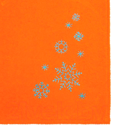 Килт для бани Гранд-Стиль Снежинки / 7064600 (80x150, оранжевый)