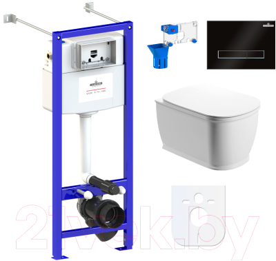 

Унитаз подвесной с инсталляцией Lavinia Boho, Relfix Bell Pro Rimless 87050130