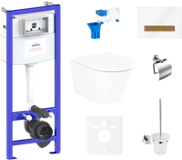 

Унитаз подвесной с инсталляцией Lavinia Boho, Relfix Biore Rimless 75110366