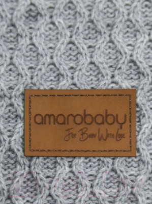 Конверт детский Amarobaby Pure Love Wool / AB20-PLW6003/11 (серый)