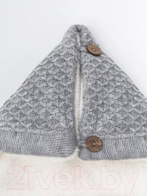 Конверт детский Amarobaby Pure Love Wool / AB20-PLW6003/11 (серый)