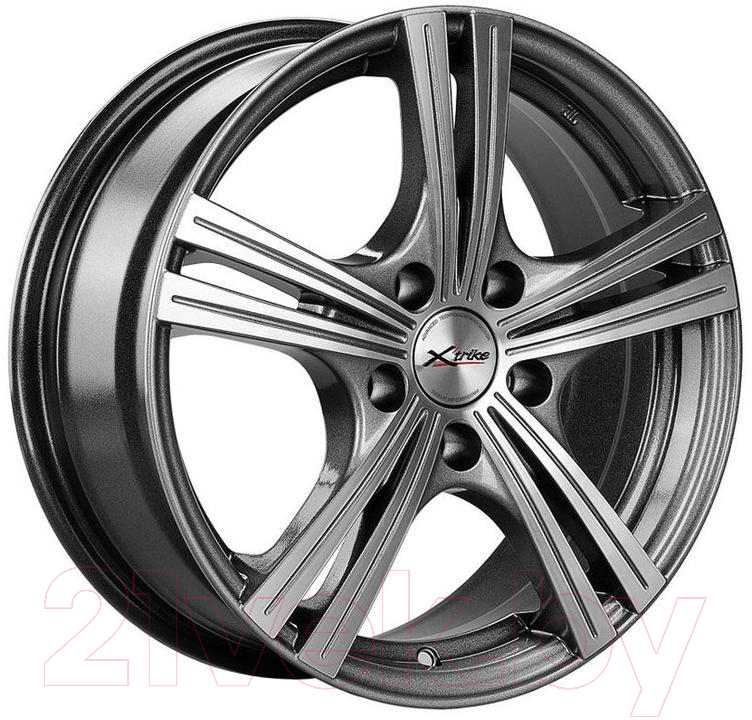 Литой диск X'trike X-112 16x6.5" 5x114.3мм DIA 67.1мм ET 45мм BKFP