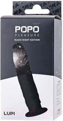 Фаллоимитатор ToyFa Popo Pleasure Lupi / 731429 (черный)